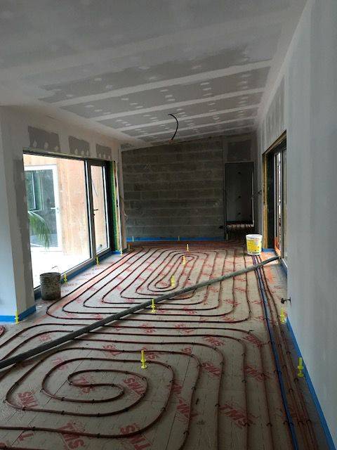 Chantier coulage d'une chape liquide anhydrite Knopp- 4