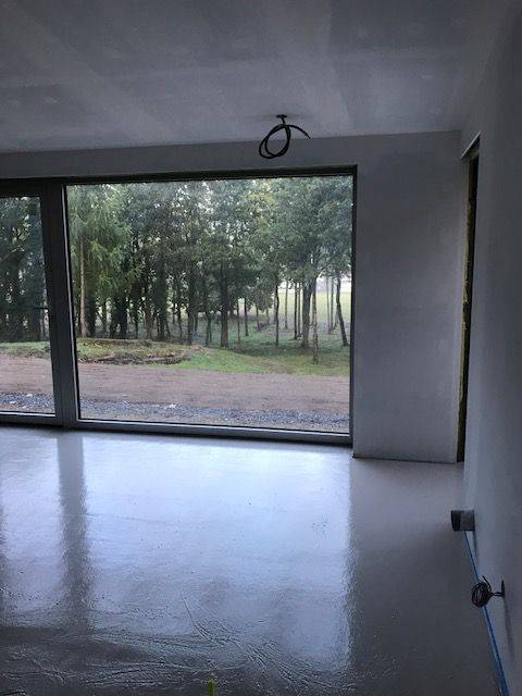 Chantier coulage d'une chape liquide anhydrite Knopp- 7