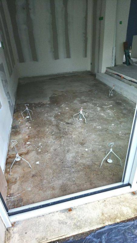 Chantier de ragréage fait avec beaucoup de précaution !
